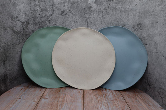 Rustique Medium Plate x 2 - Coconut