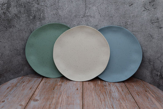 Rustique Medium Plate x 2 - Blue Lagoon